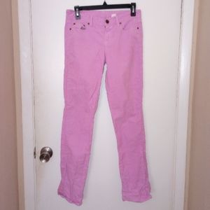 J Crew Pink Corduroy Skinny Jeans Size 26R